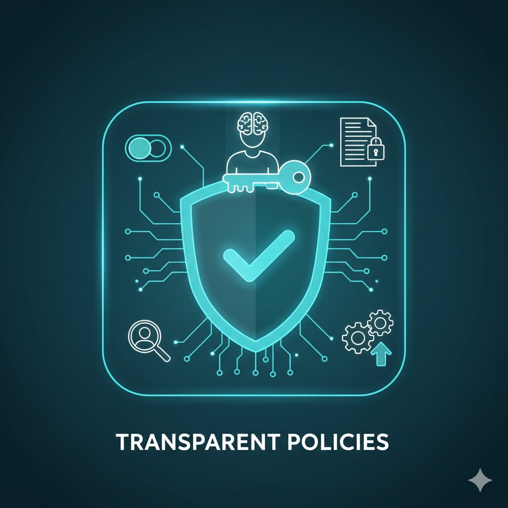 Lock symbol with security icons